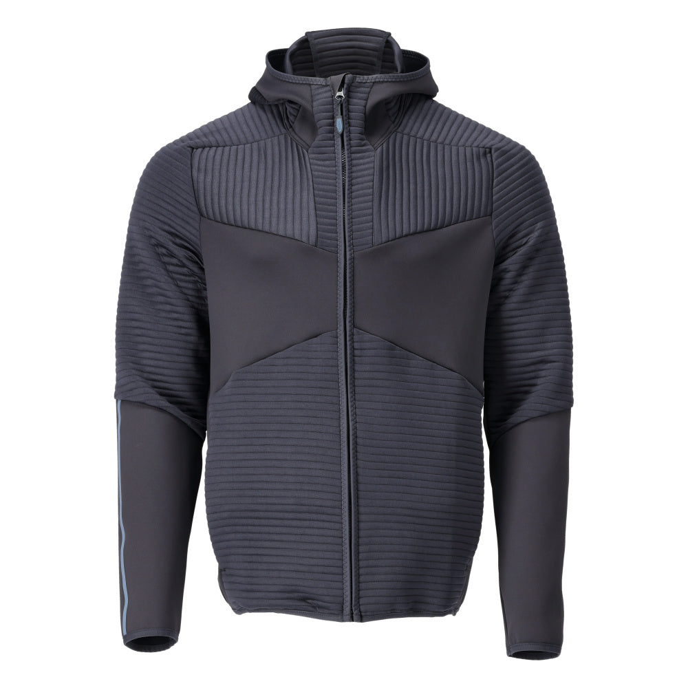 CUSTOMIZED Sweat capuche polaire zippé - Marine foncé