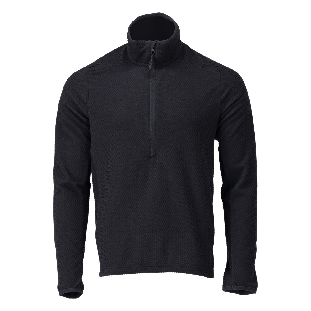 CUSTOMIZED Pull micropolaire demi-zippé - Marine foncé