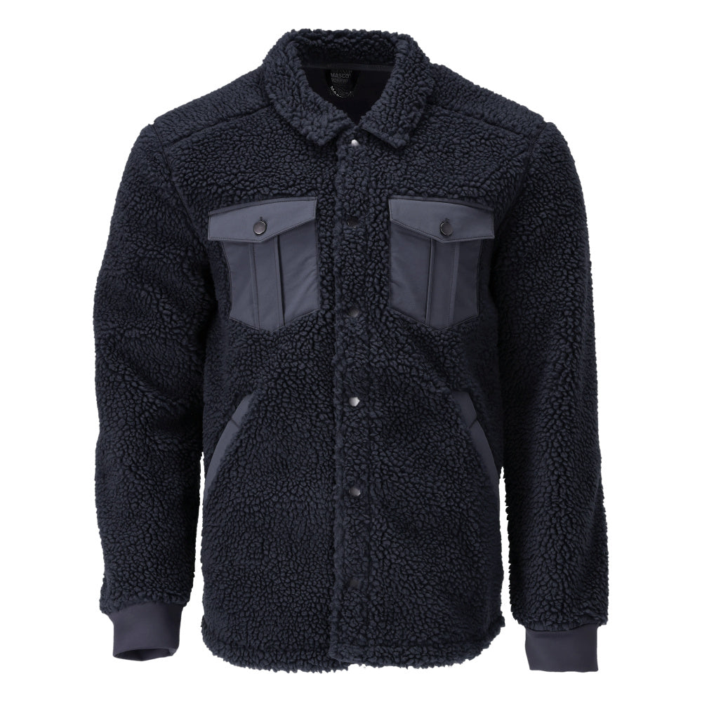 CUSTOMIZED Chemise fourrure - Marine foncé