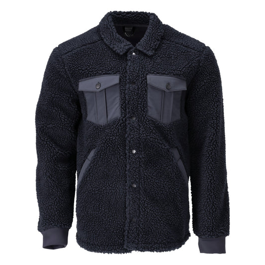 CUSTOMIZED Chemise fourrure - Marine foncé
