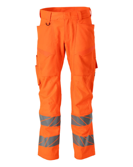 ACCELERATE SAFE Pantalon avec poches genouillères - Hi-vis Orange