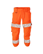 ACCELERATE SAFE Pantacourt avec poches genouillères - Hi-vis Orange