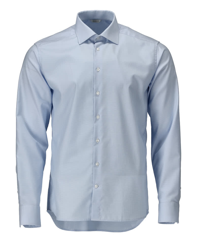 M by Mascot Chemise - À carreaux bleu ciel et blancs