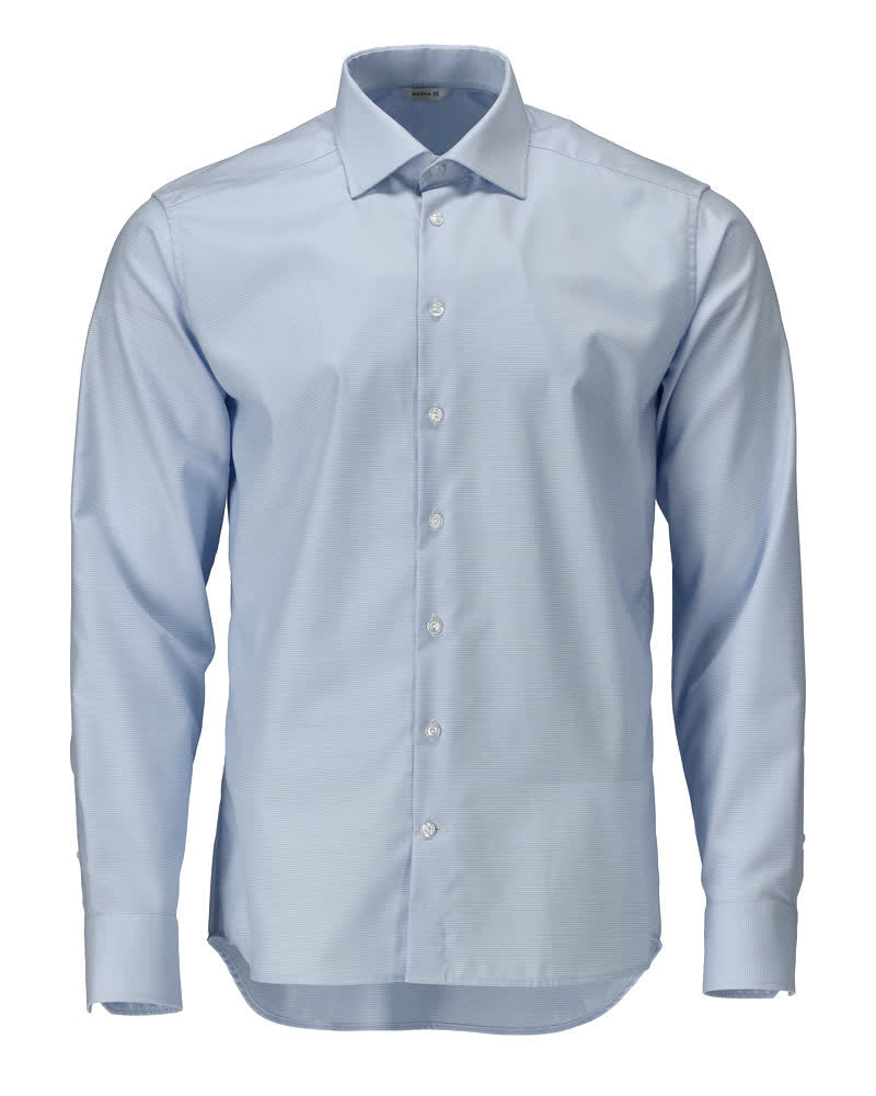 M by Mascot Chemise - À carreaux bleu ciel et blancs