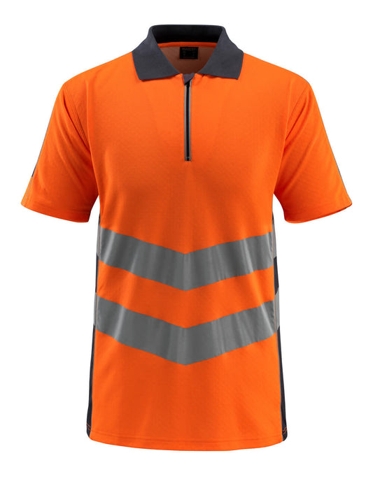 SAFE SUPREME Polo - Hi-vis Orange/Marine foncé