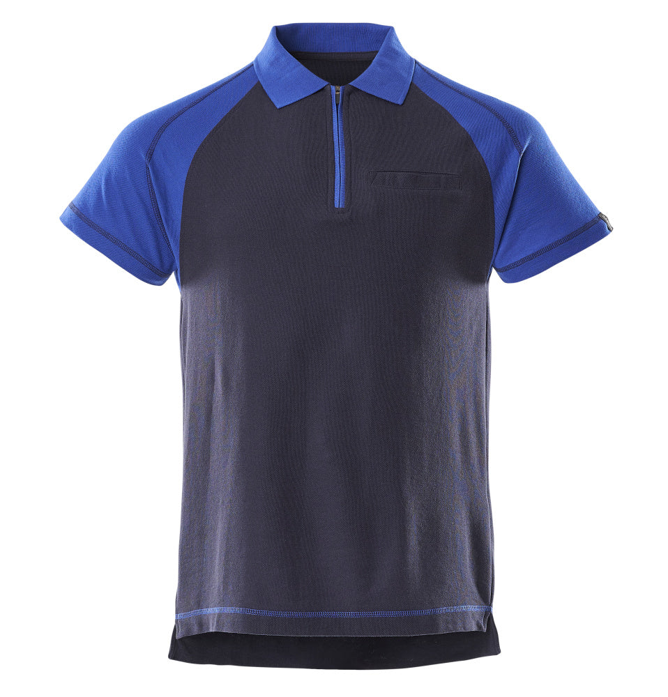 IMAGE Polo avec poche poitrine - Marine/Bleu roi