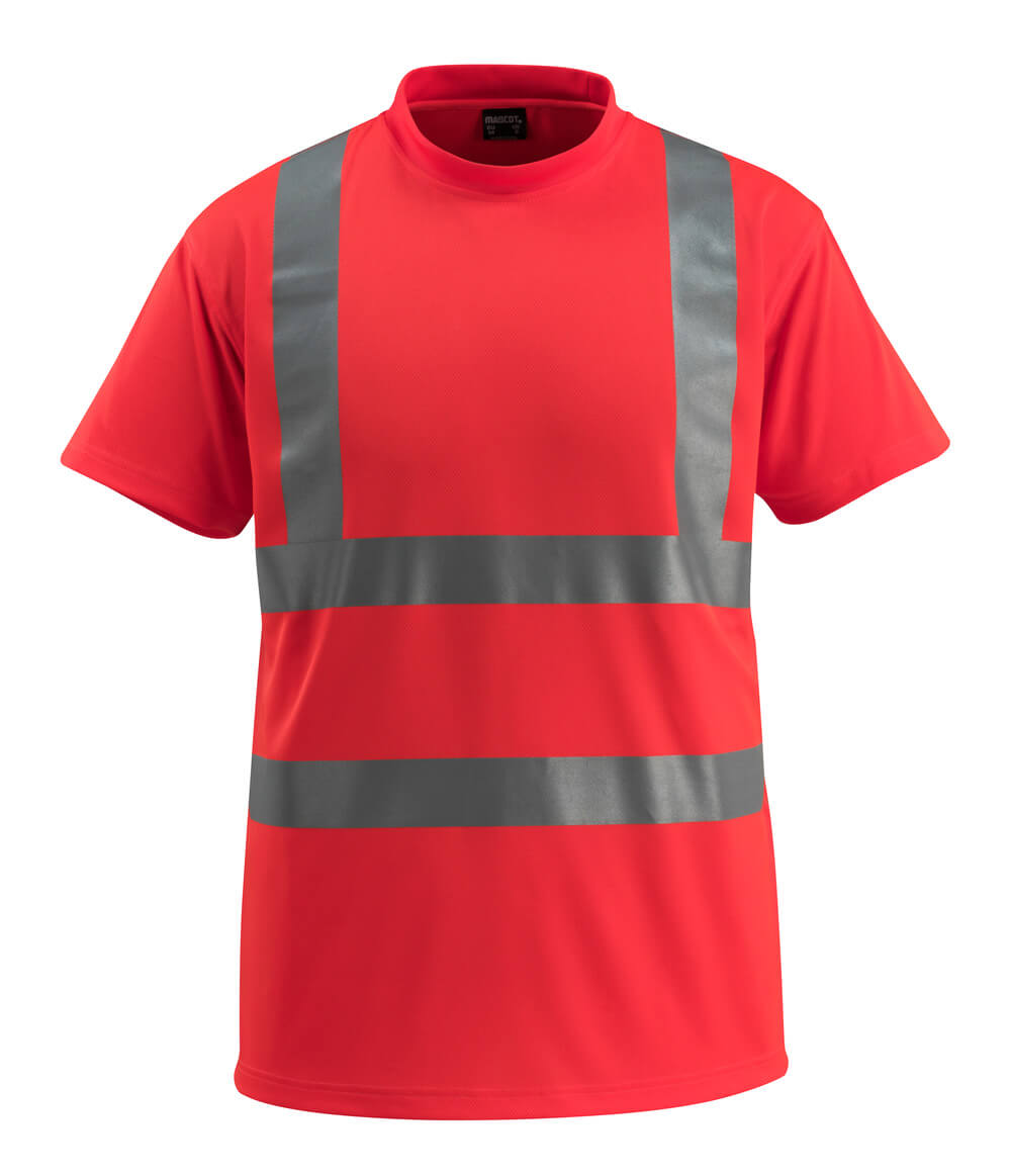 SAFE LIGHT T-shirt - Hi-vis Rouge