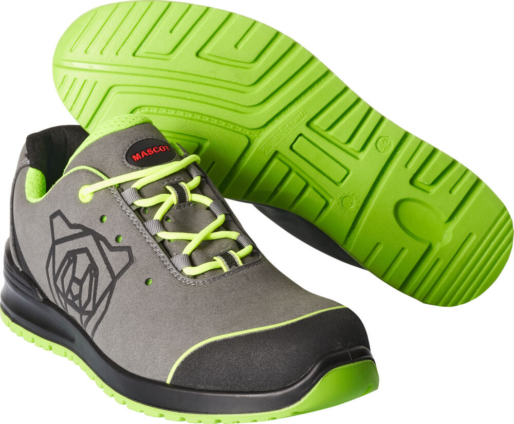 FOOTWEAR CLASSIC Chaussures de sécurité basses - Gris/Vert lime
