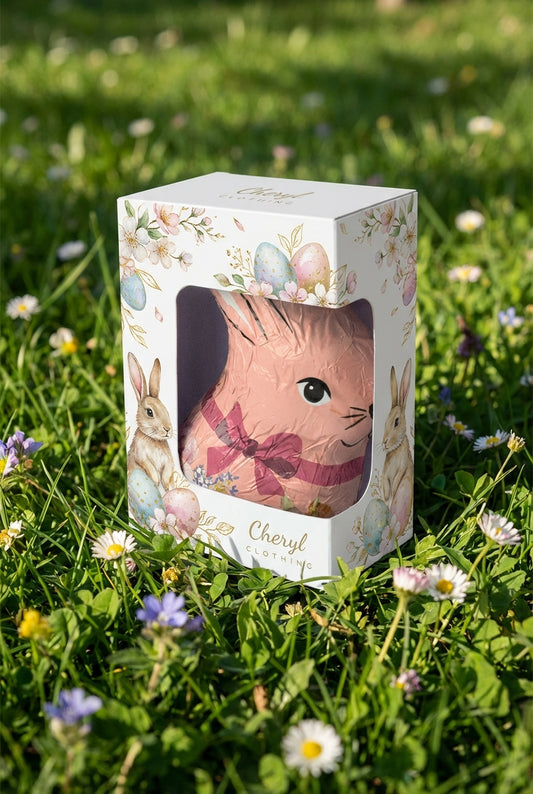 Lapin de Pâques coloré - Packaging personnalisable