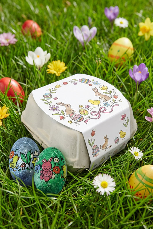 Boîte à œufs de Pâques - Banderole personnalisable