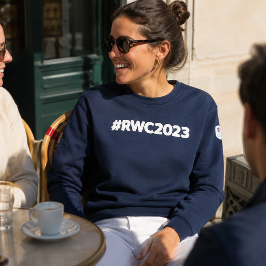 Sweat col rond bouclettes