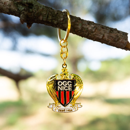 Porte-clés métal blason